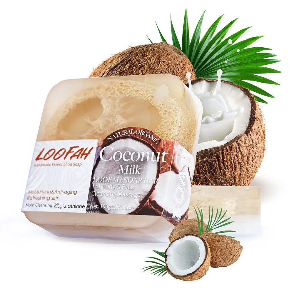 loofah Coconut Essential Oil Soap