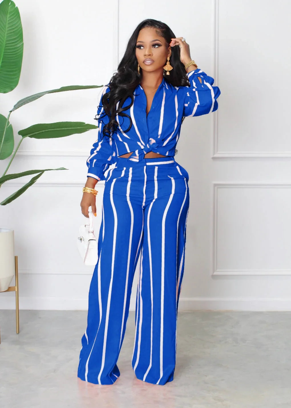 Striped Two Piece Set