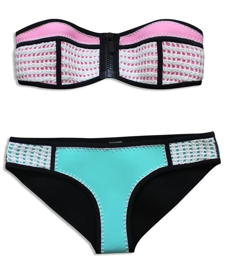 Neoprene Rubber Bikini Set