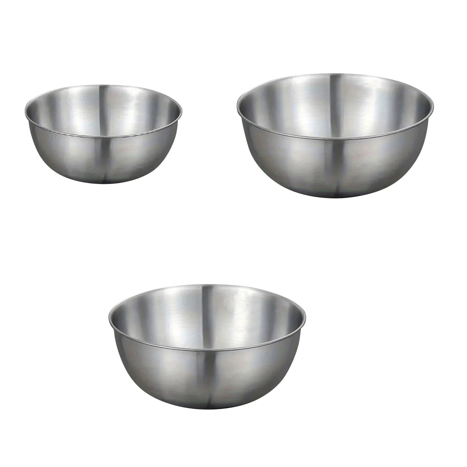 {3pcs} Stainless Steel Bowl Set With Scale