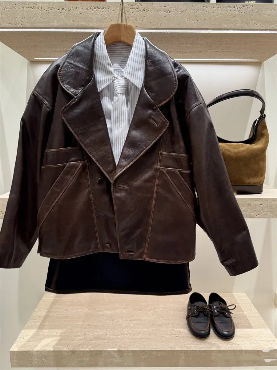 Long Sleeve Loose Solid Color Jacket