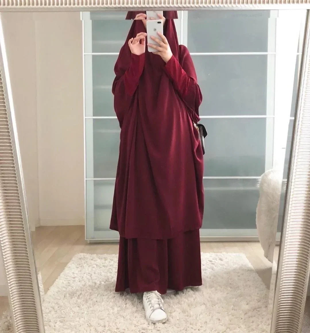 Hooded Muslim Dress Set