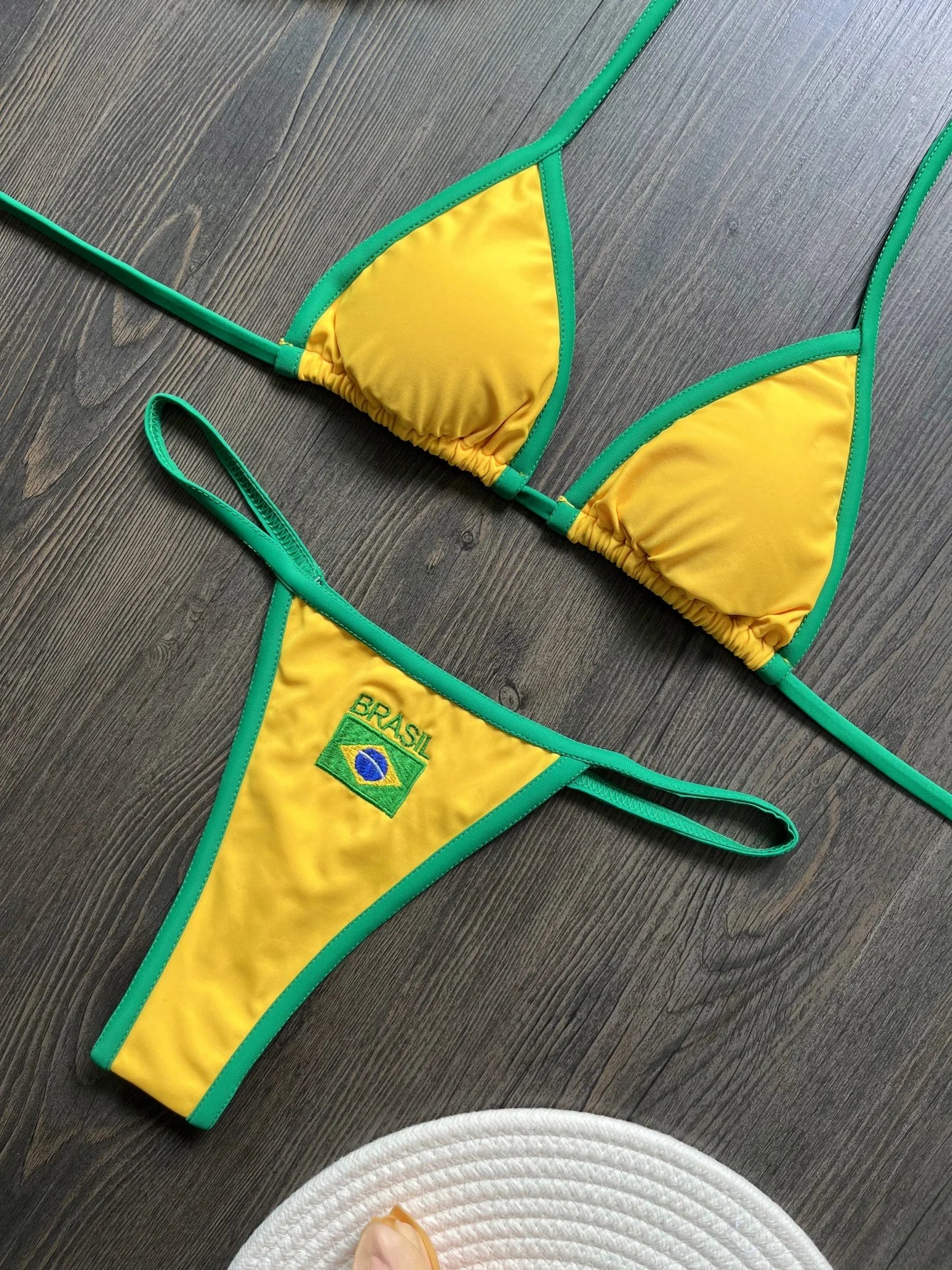 2025 Short Women's Summer Set Underwear Beach Sexy Clothing Y2K Women's Set Brazilian Embroidery