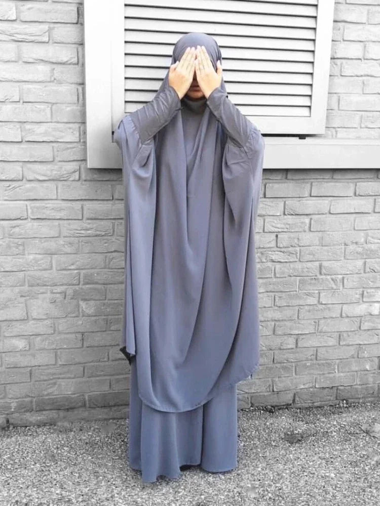Hooded Muslim Dress Set