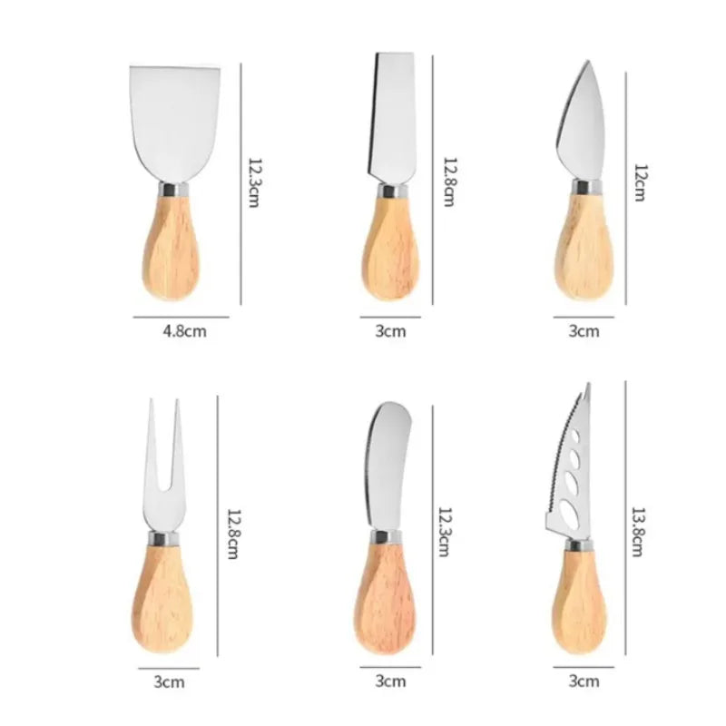 Stainless Steel Cheese Knives Set