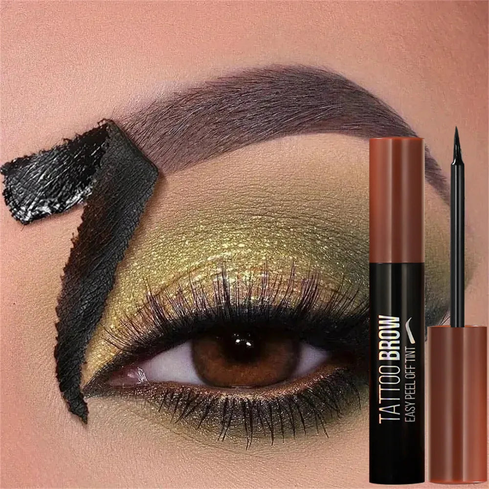 Tear-away eyebrow tint cream, smudge-proof, long-lasting, flawless formula, easy brush-on application, no-smudge eyebrow tint