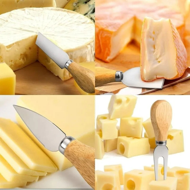 Stainless Steel Cheese Knives Set