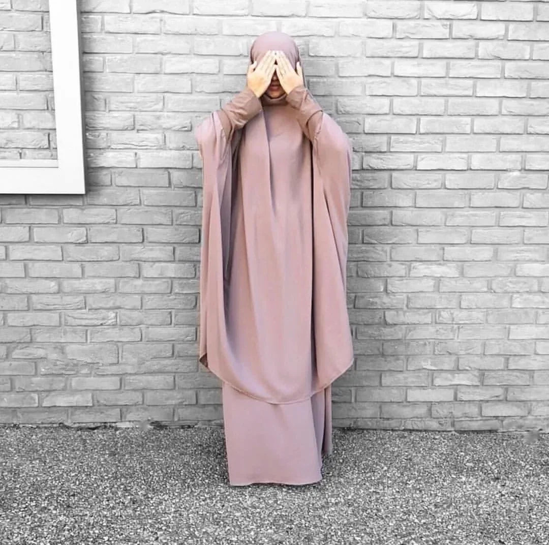 Hooded Muslim Dress Set