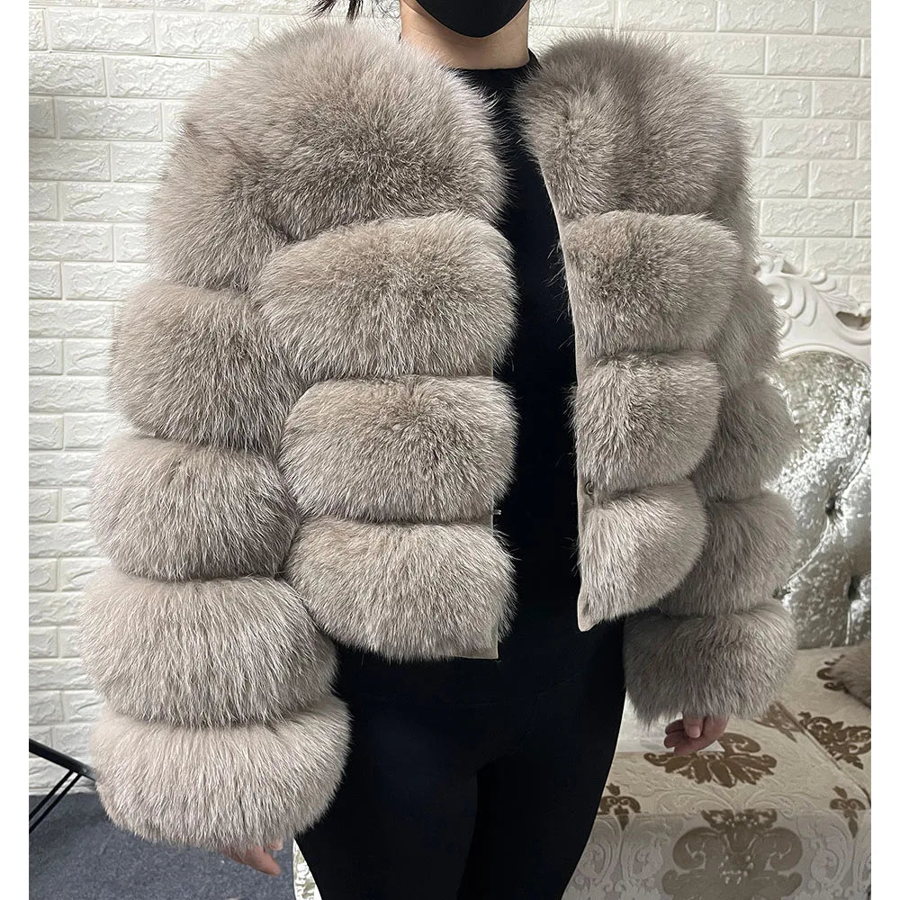 2025 trend natural fur real fur coat women's jacke Leather Woman clothing new outerwears Female Vest