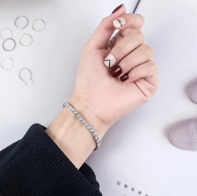 4mm Moissanite Tennis Bracelet