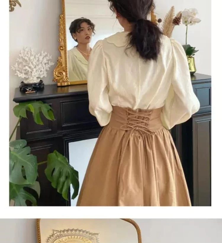 Mid-Length A-Line Skirt