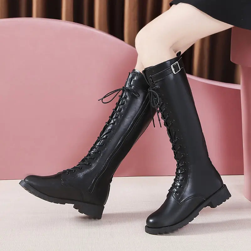 Lace-Up Boots