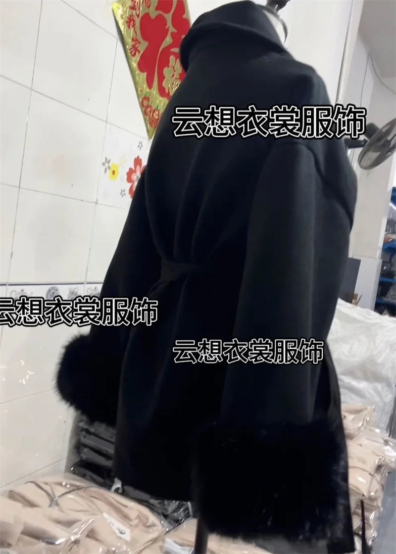 Thin Strap Woolen Jacket