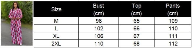 African Fashion Stripe Two Piece Set Women Spring Autumn Casual Button Long Sleeved Shirt Wide Leg Pants Two Piece Set Women