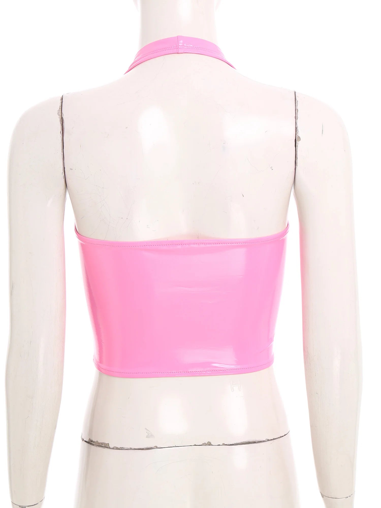 Glossy Patent Leather Crop Top