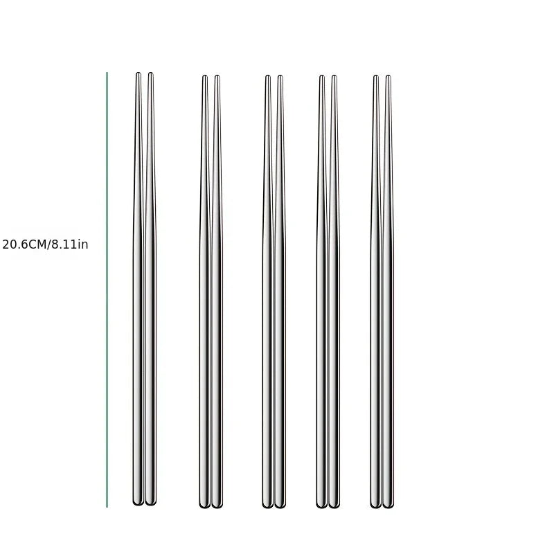 Chinese Stainless Steel Reusable Metal Chopsticks