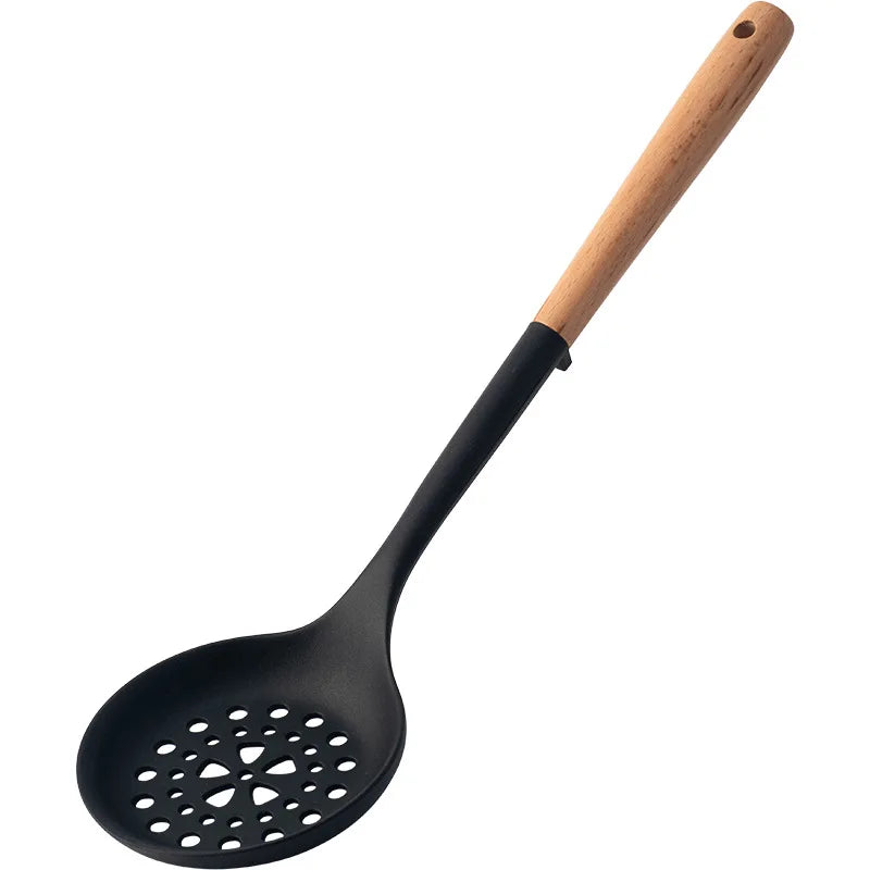Chinese Style Silicone Wood Handle Spatula