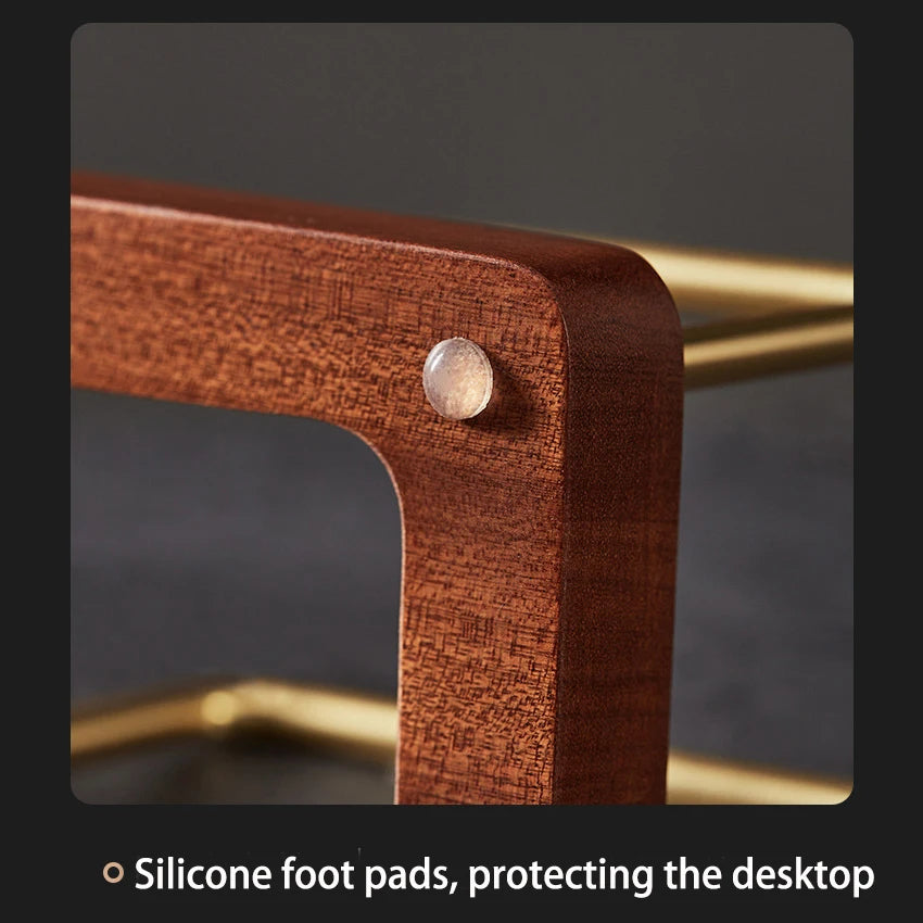 Wooden Trivet ebony pad