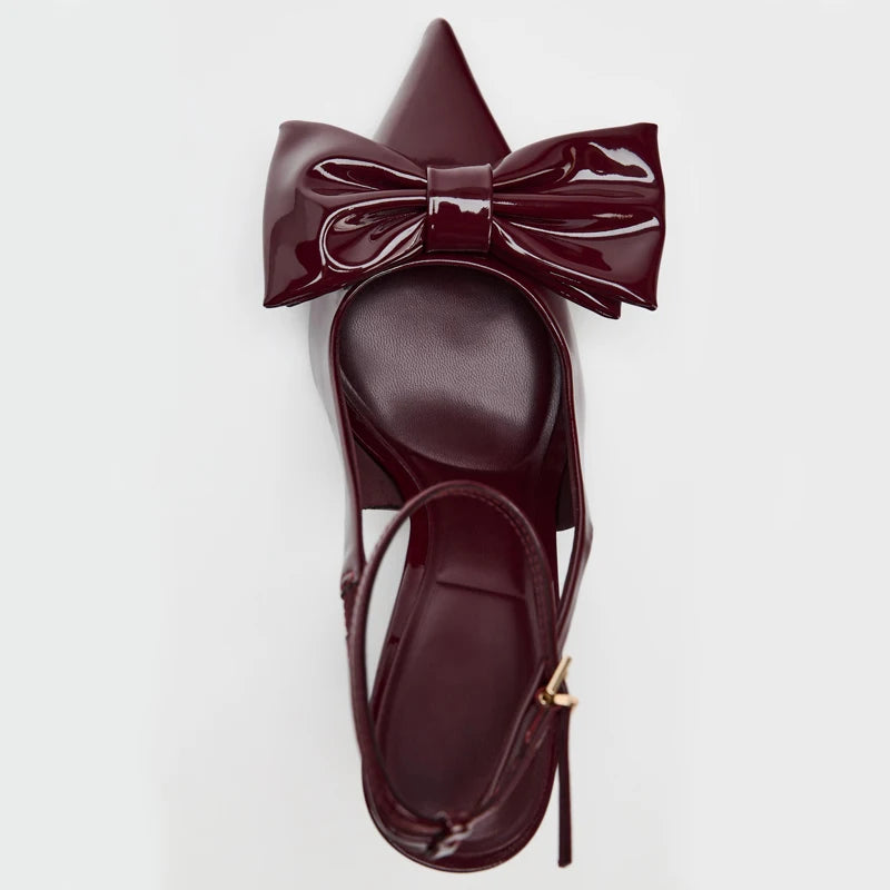 Bow Knot Decorated Slip-On Mules