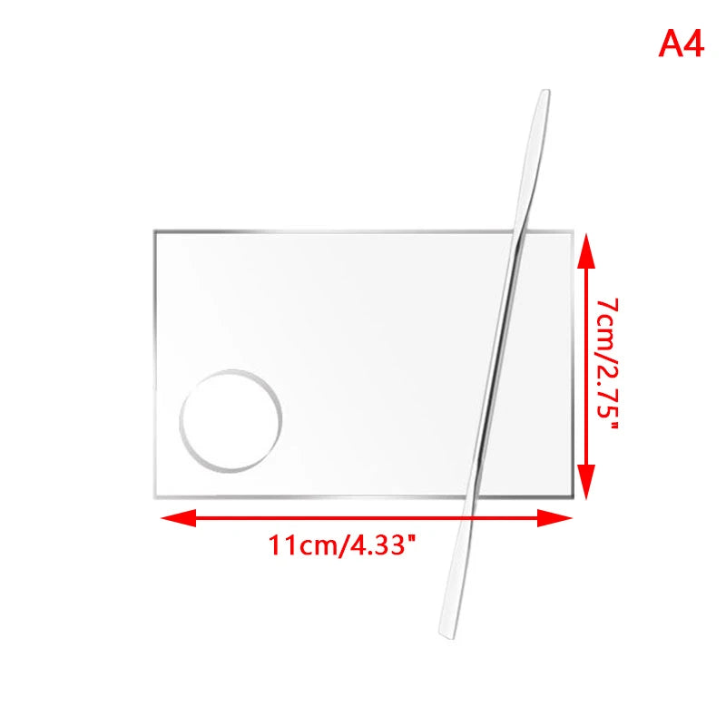 Acrylic Palette Spatula Rod Gel Foundation Eye Shadow Mixing Cream Pigments Stainless Cosmetic Makeup Nail Art Manicure Tool Set