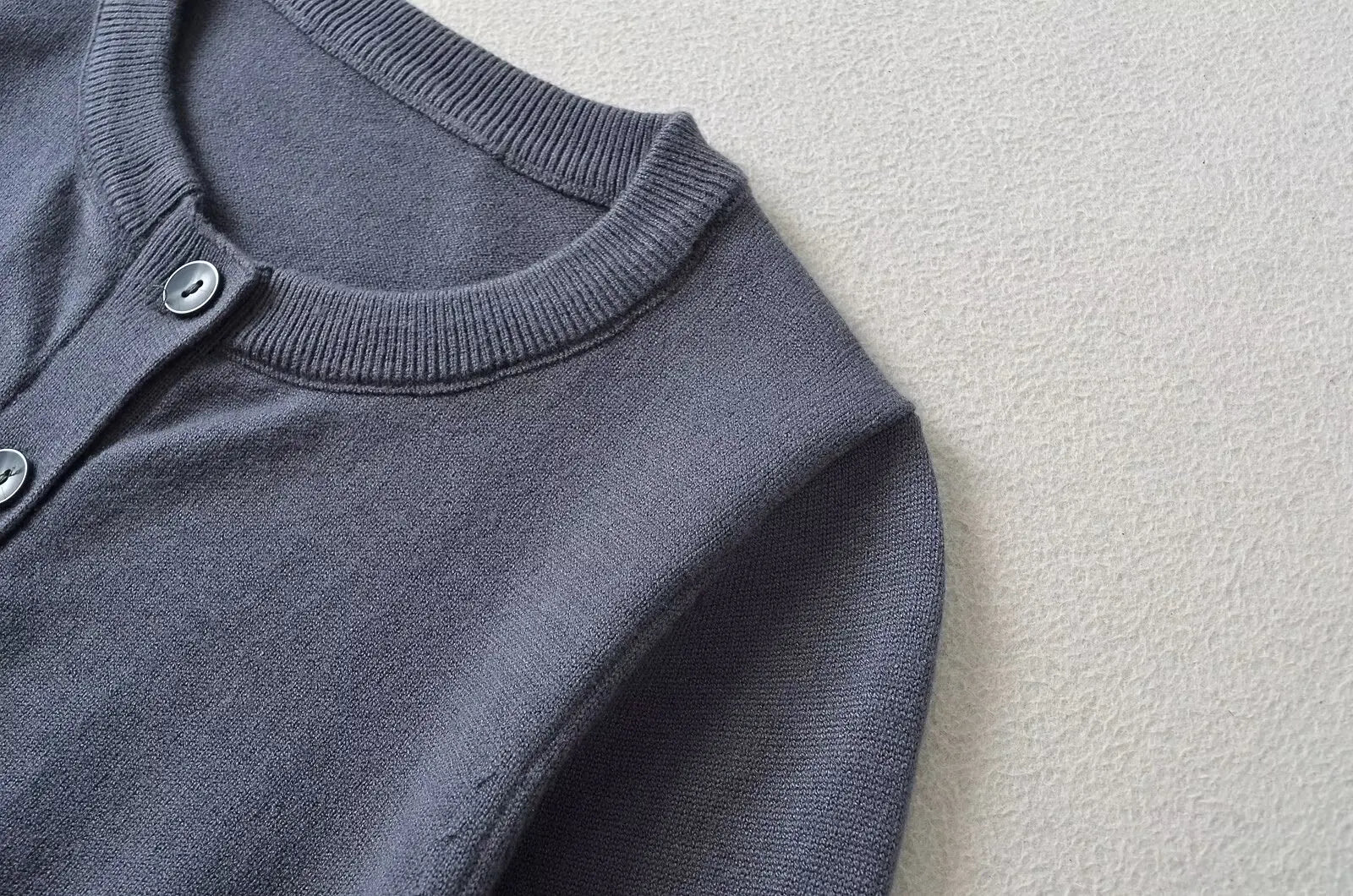 Retro Button Through Pointelle Knit Cardigan