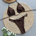 Scalloped Solid Bikini