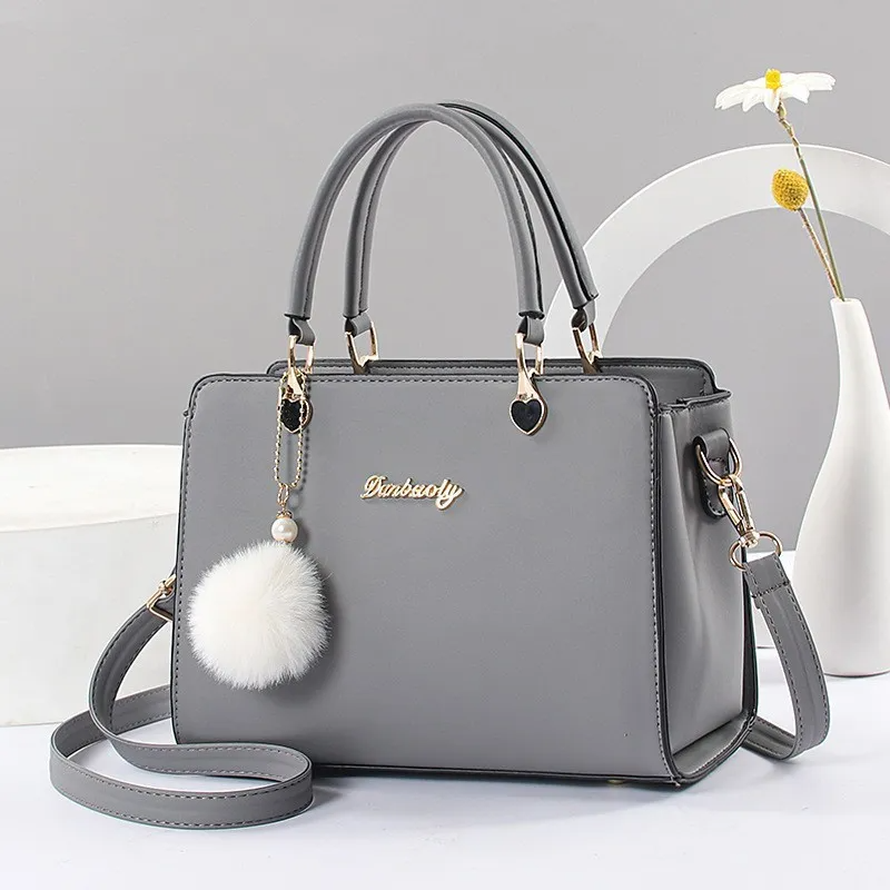 Casual Solid Color PU Leather Small Square Handbag