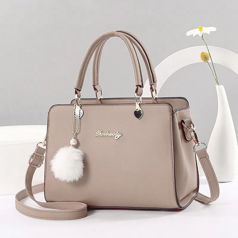 Casual Solid Color PU Leather Small Square Handbag